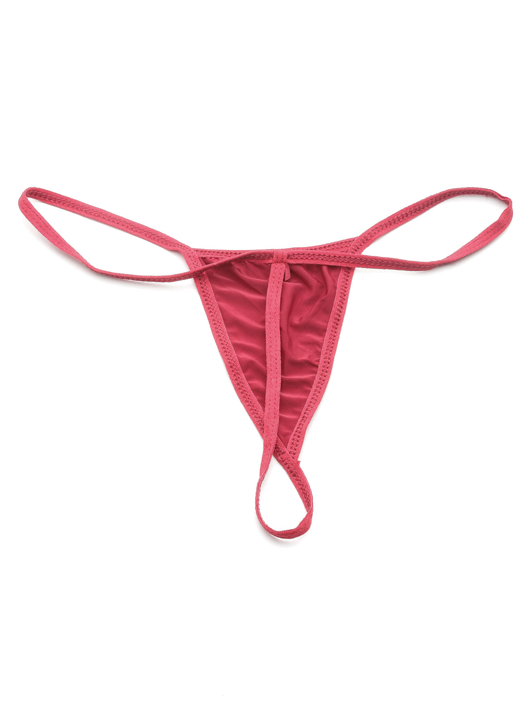 Ms.Lingies Red Solid Finish Babydoll Lingerie/Nighty with Robe & matching Thong
