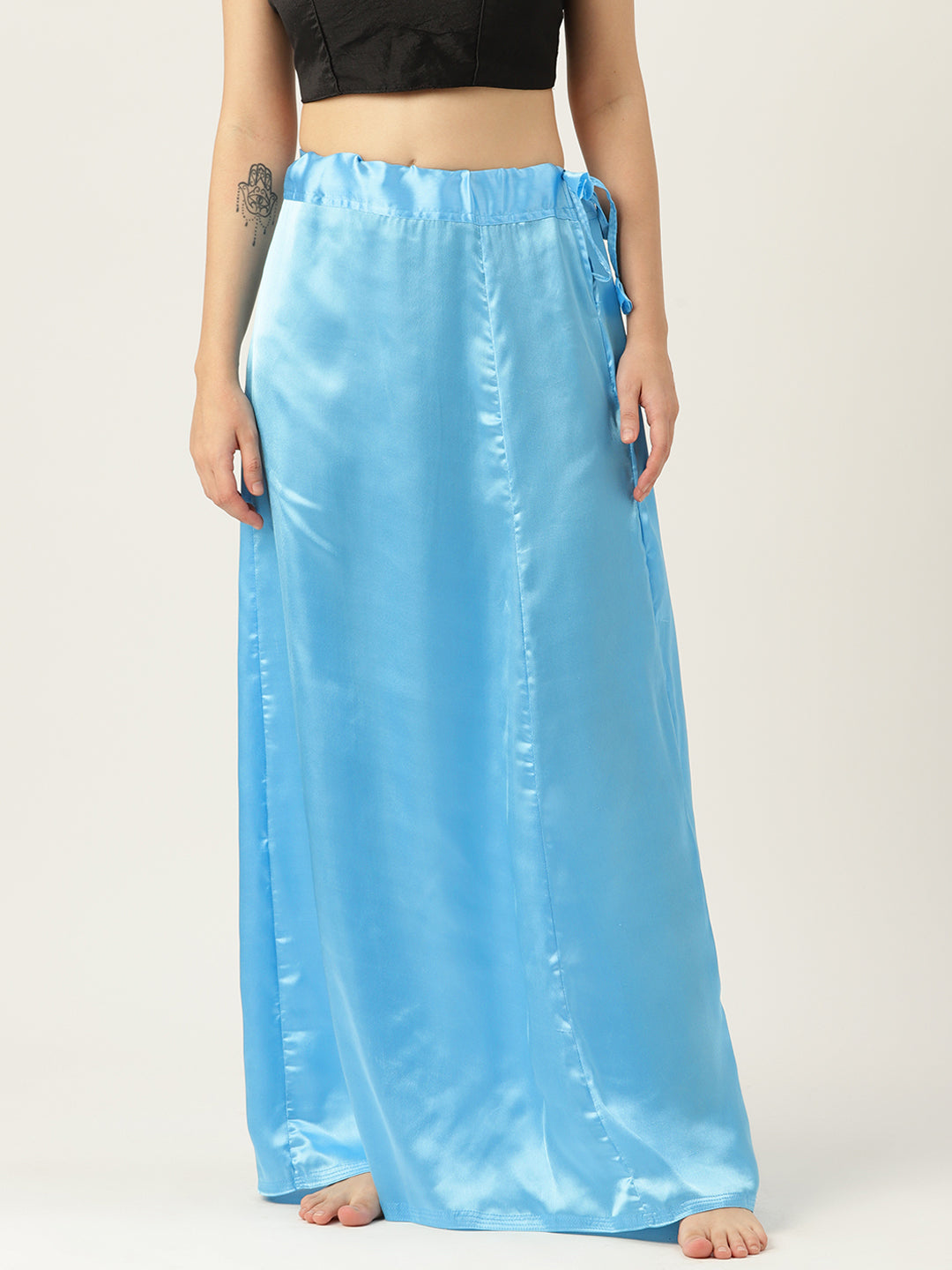 Women Saree Petticoat / Flared Shaper - Sky Blue
