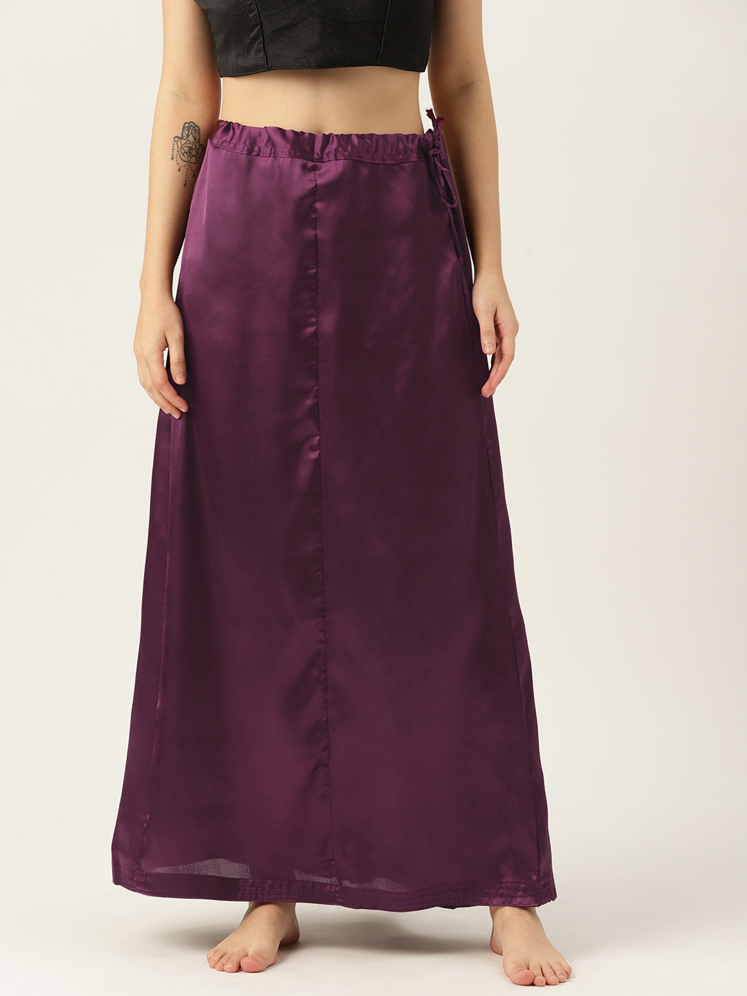 Women Saree Petticoat / Flared Shaper - Wine