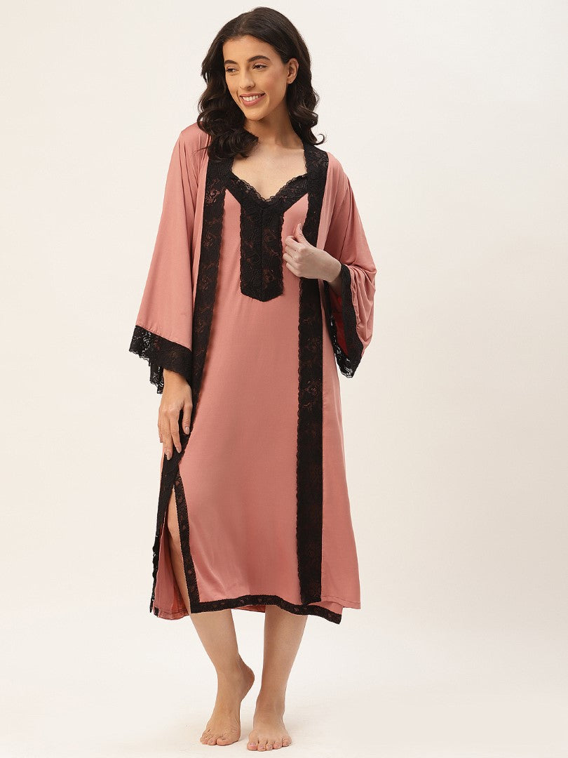 Peach Nightwear/nighty