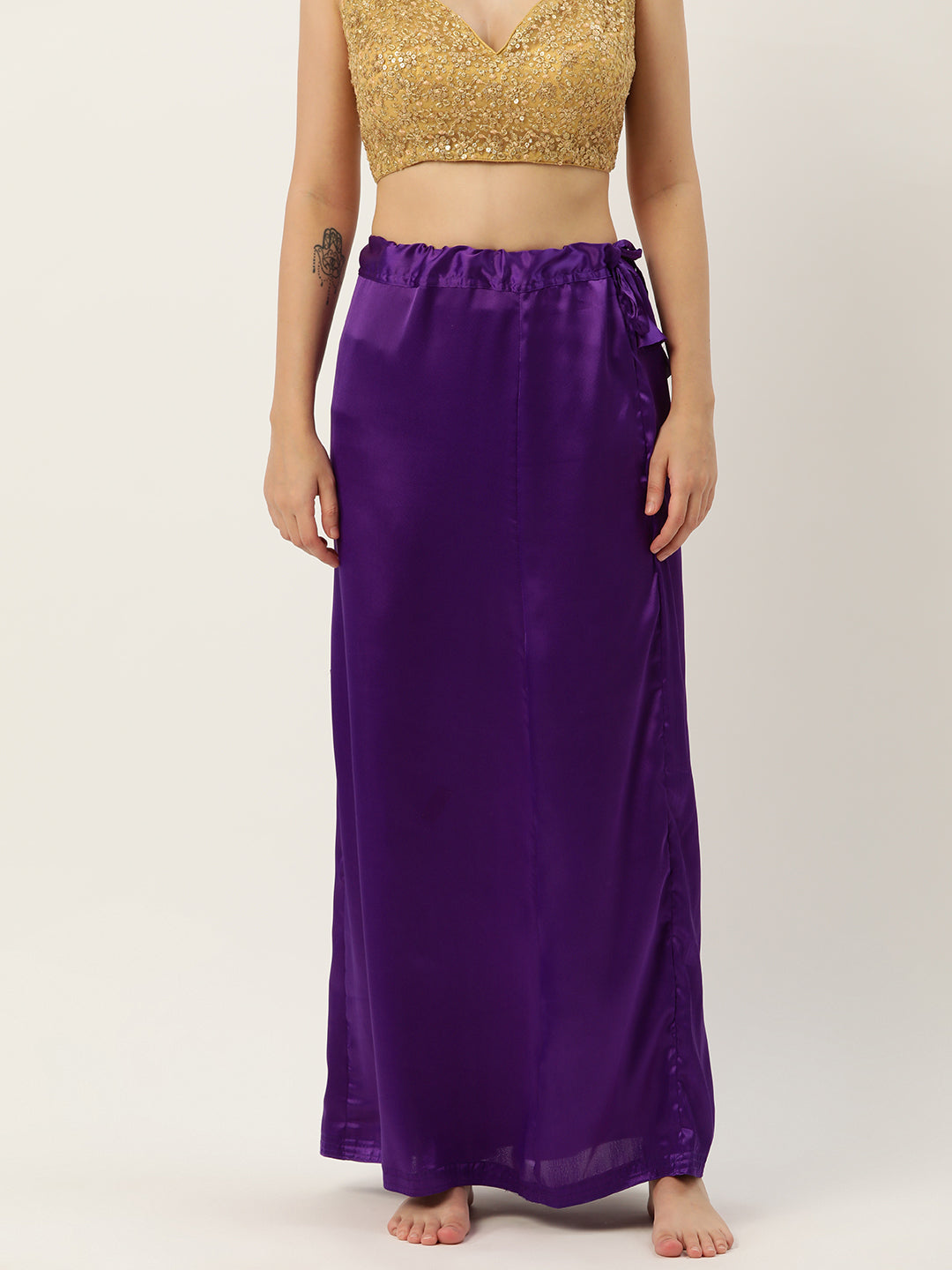 Women Saree Petticoat / Flared Shaper - Violet
