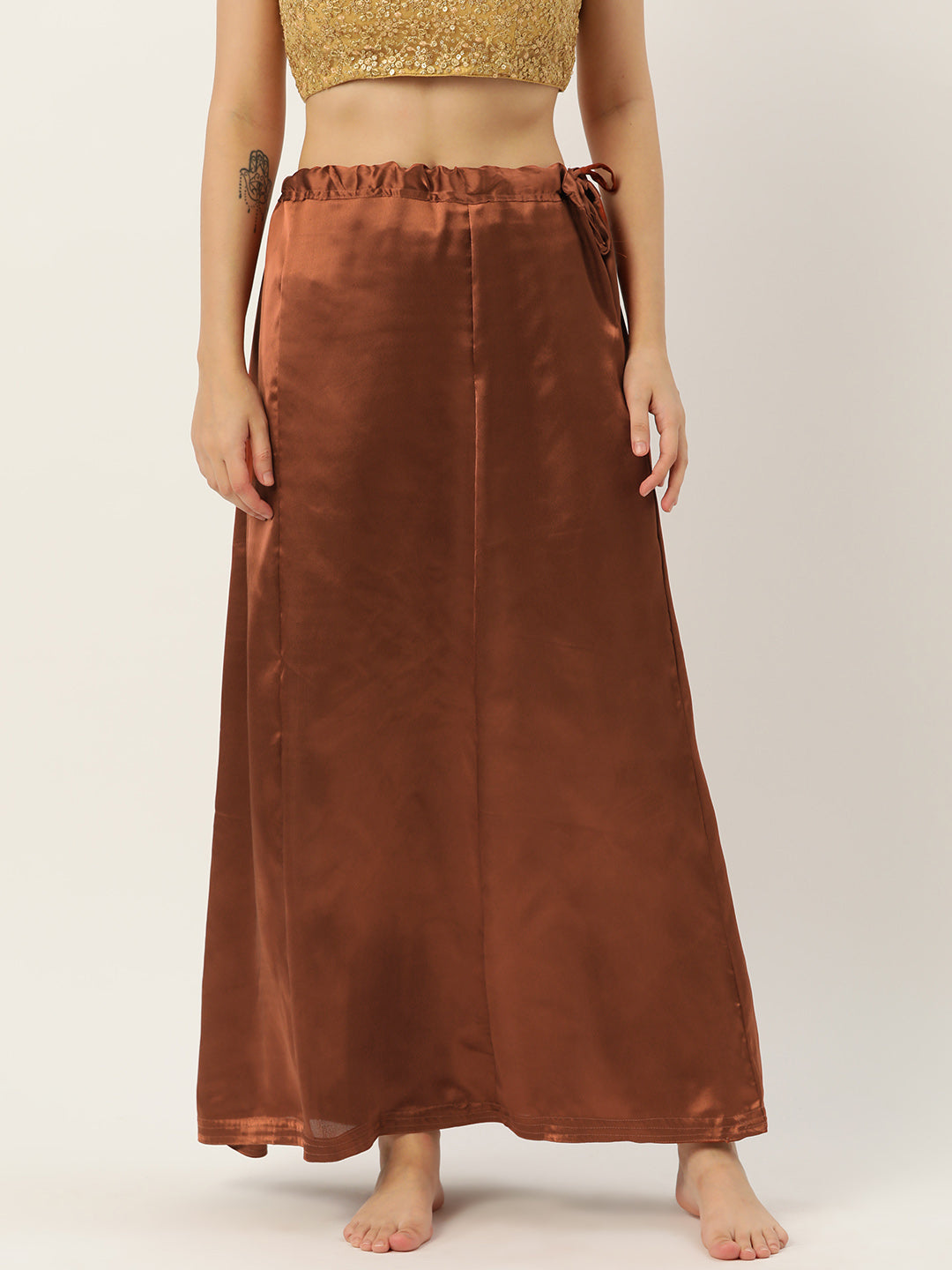 Women Saree Petticoat / Flared Shaper - Copper