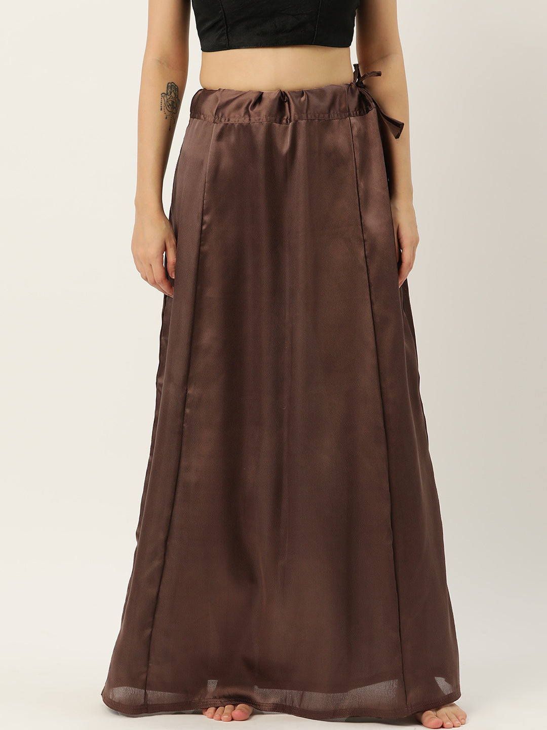 Women Saree Petticoat / Flared Shaper - Brownie