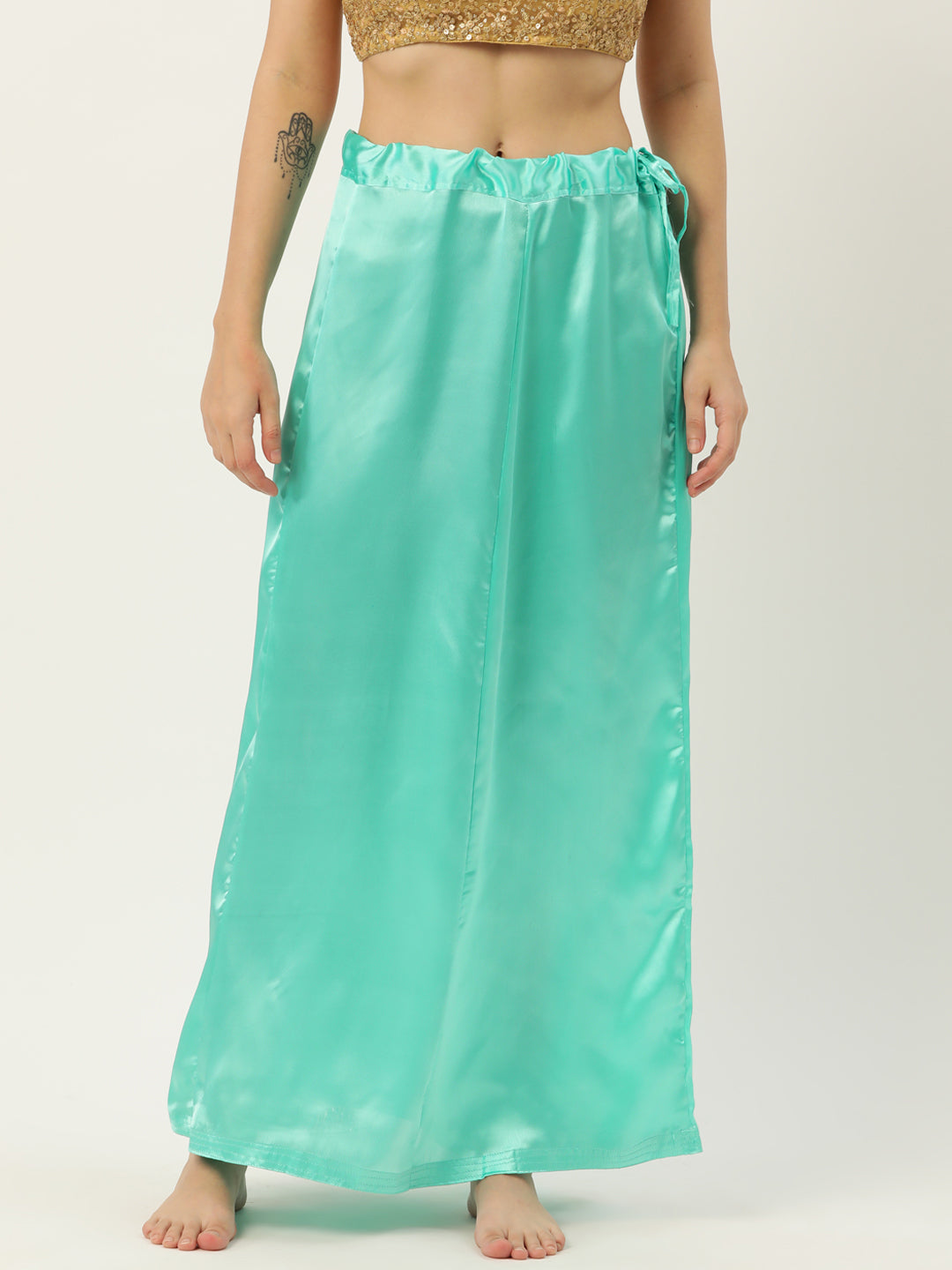 Women Saree Petticoat / Flared Shaper - Sea Green