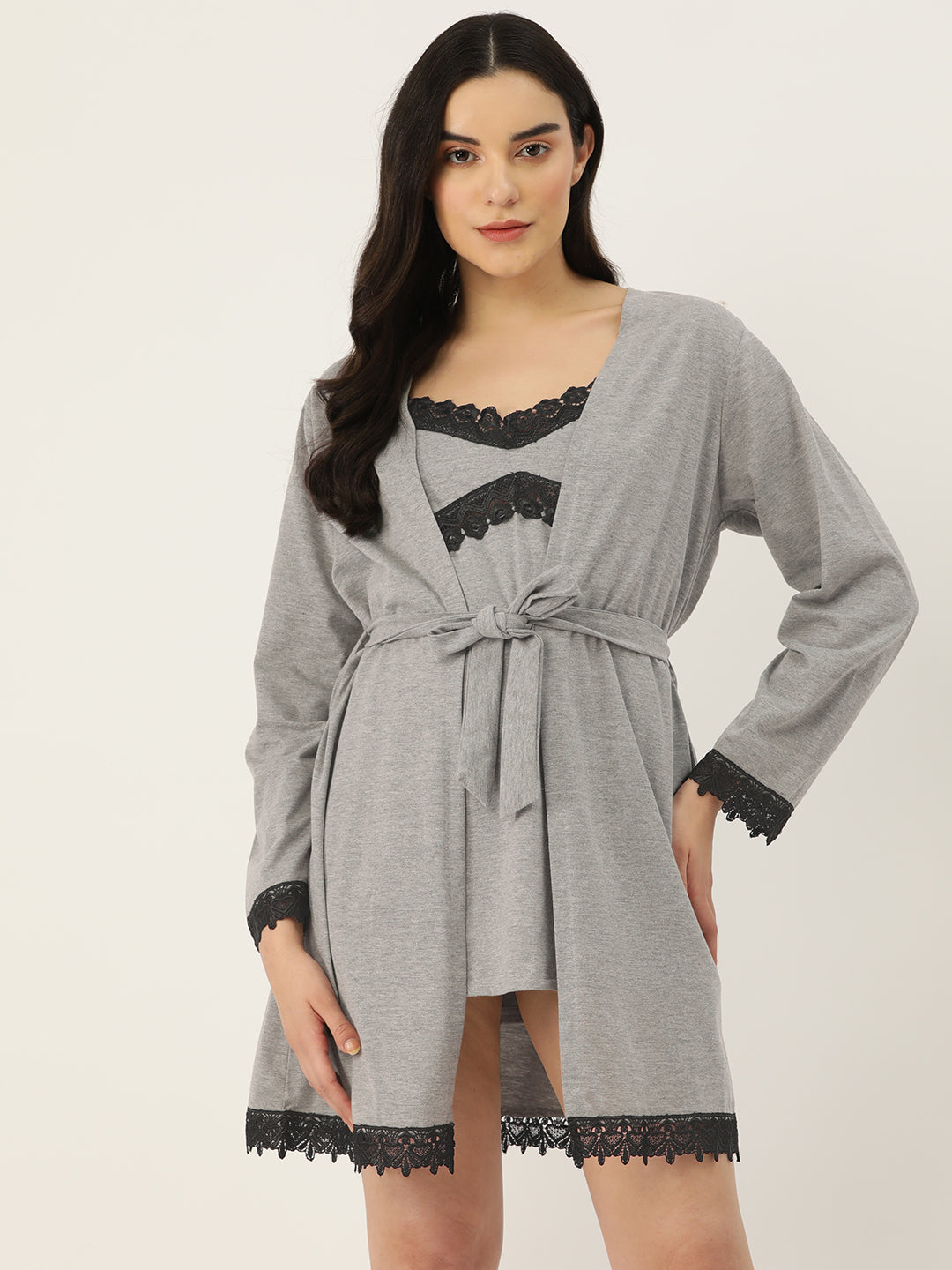 Babydoll Nightwear/ Nighty Robe Set