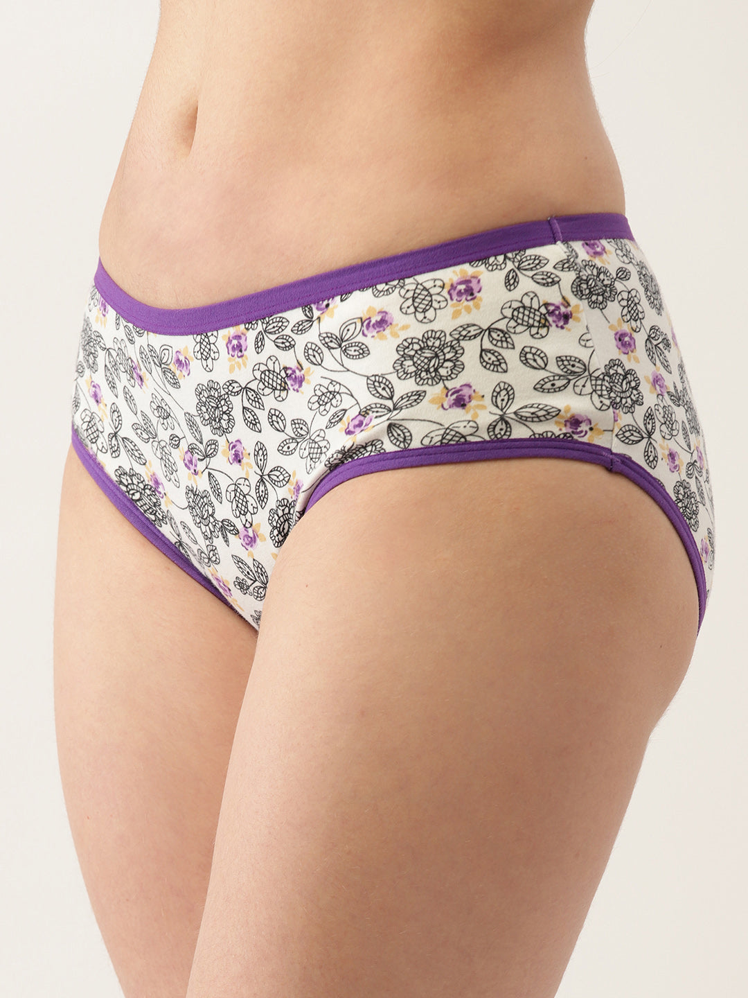 Floral Printed Hipster Briefs