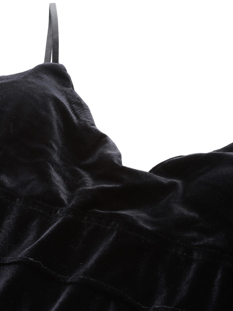 Black babydoll with Velvet