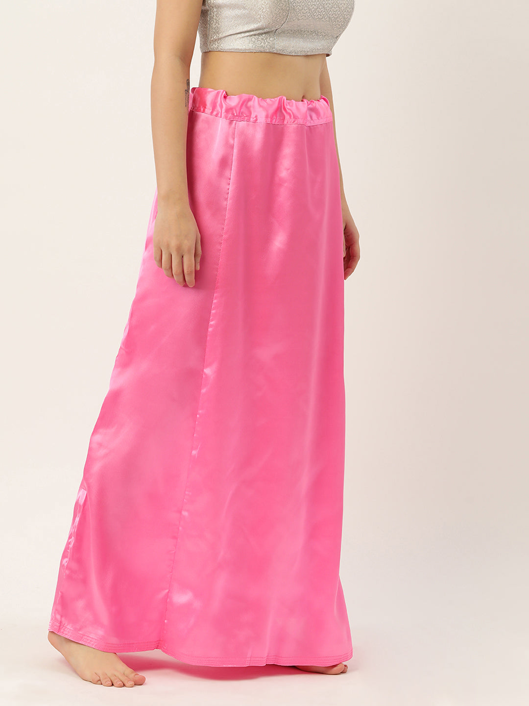 Women Saree Petticoat / Flared Shaper - Baby Pink