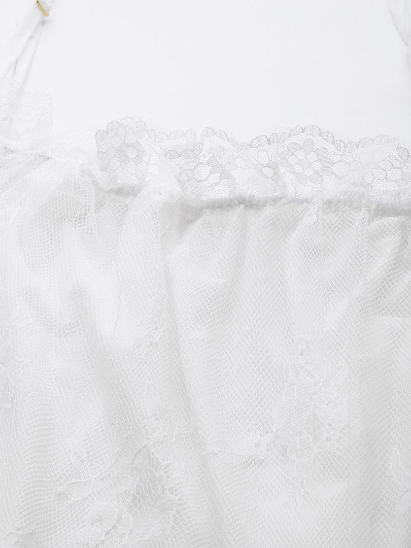 White babydoll with Full Lace