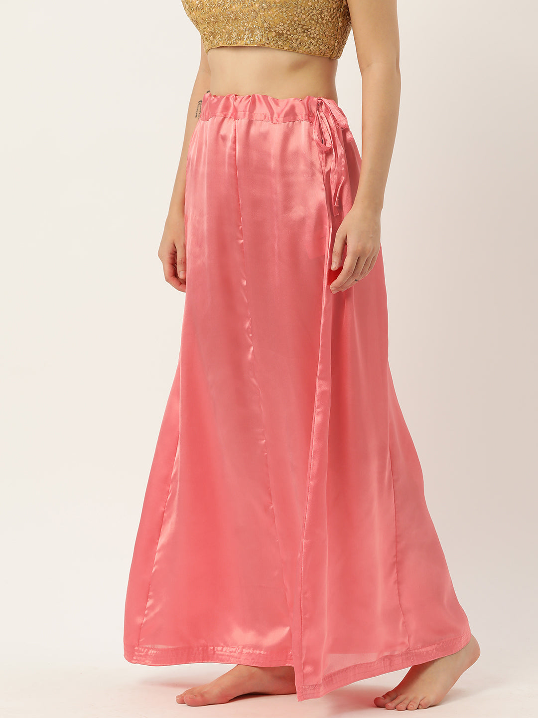 Women Saree Petticoat / Flared Shaper - Coral