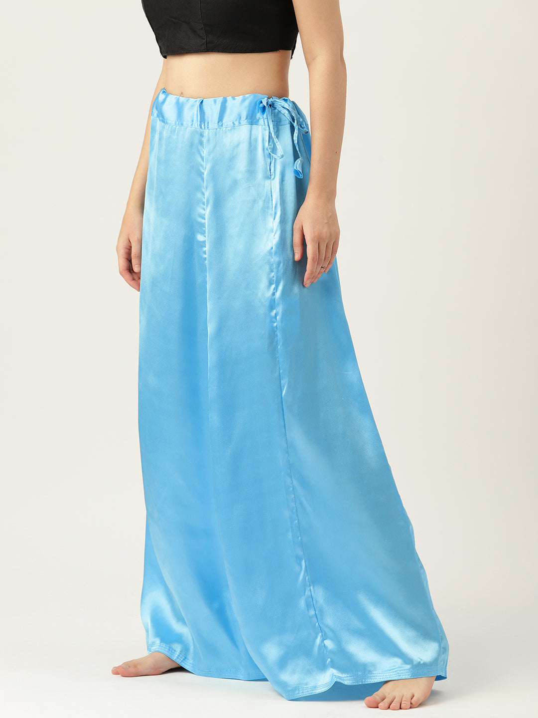 Women Saree Petticoat / Flared Shaper - Sky Blue