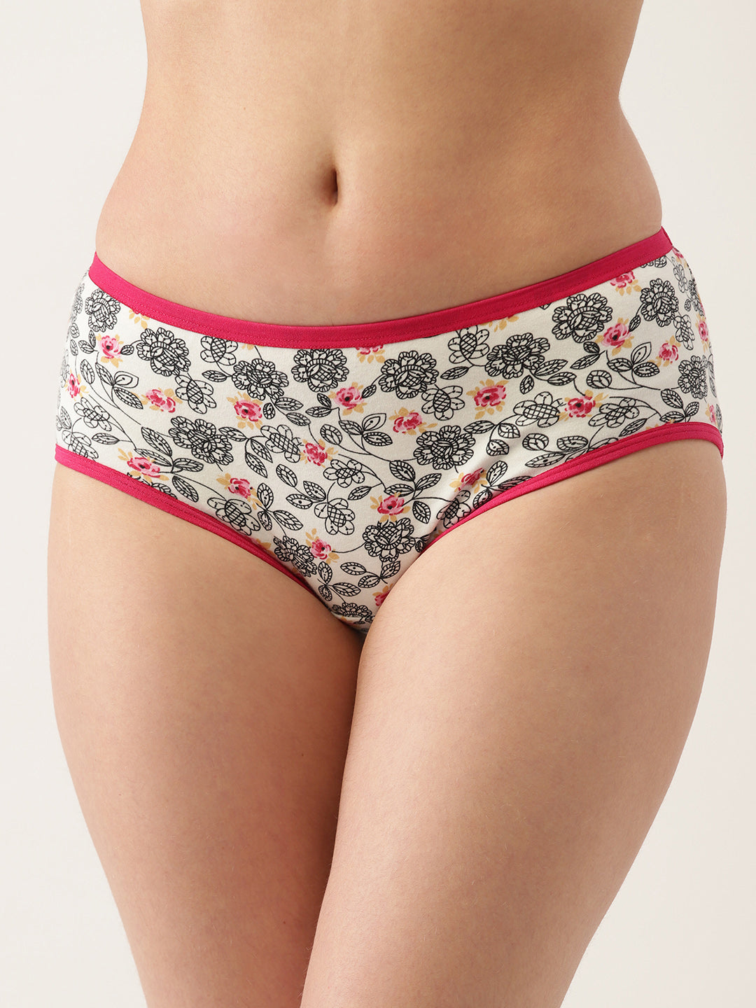 Floral Printed Hipster Briefs
