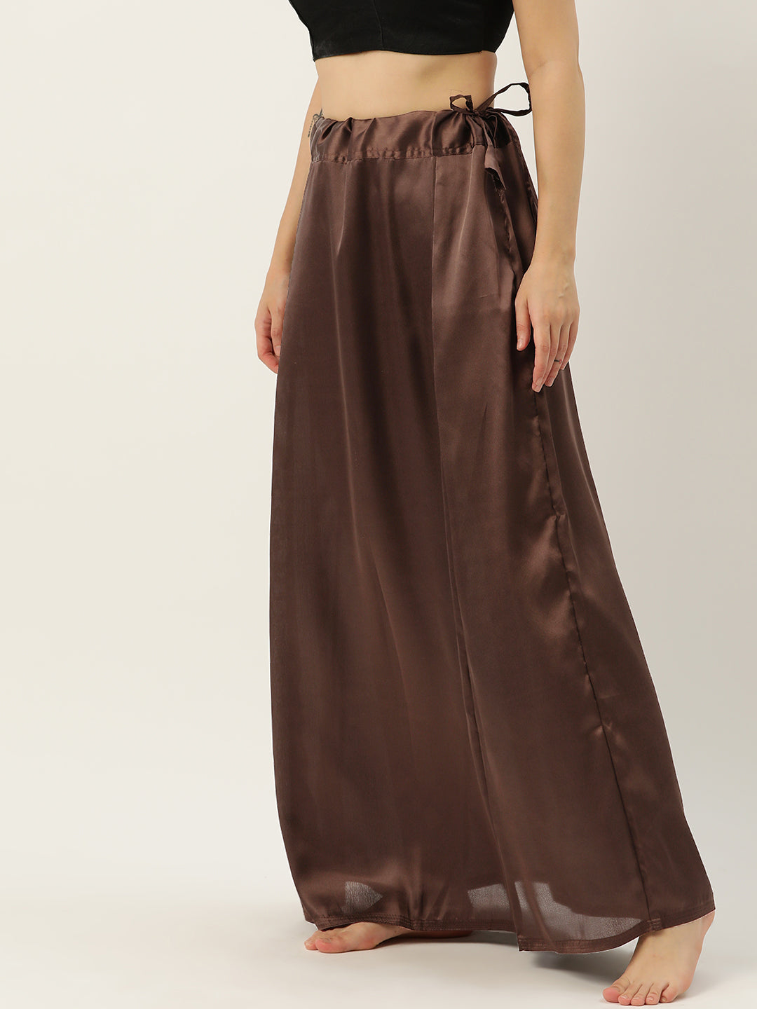Women Saree Petticoat / Flared Shaper - Brownie