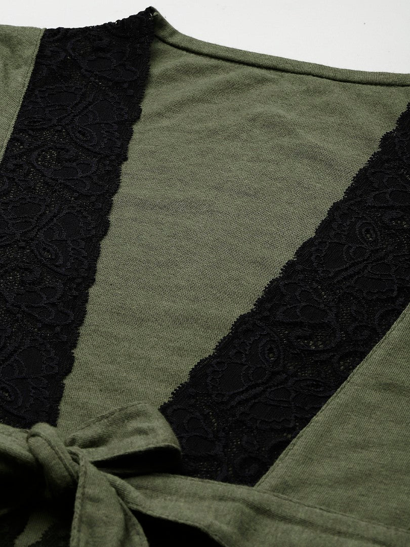 Dark Green Nightwear/nighty