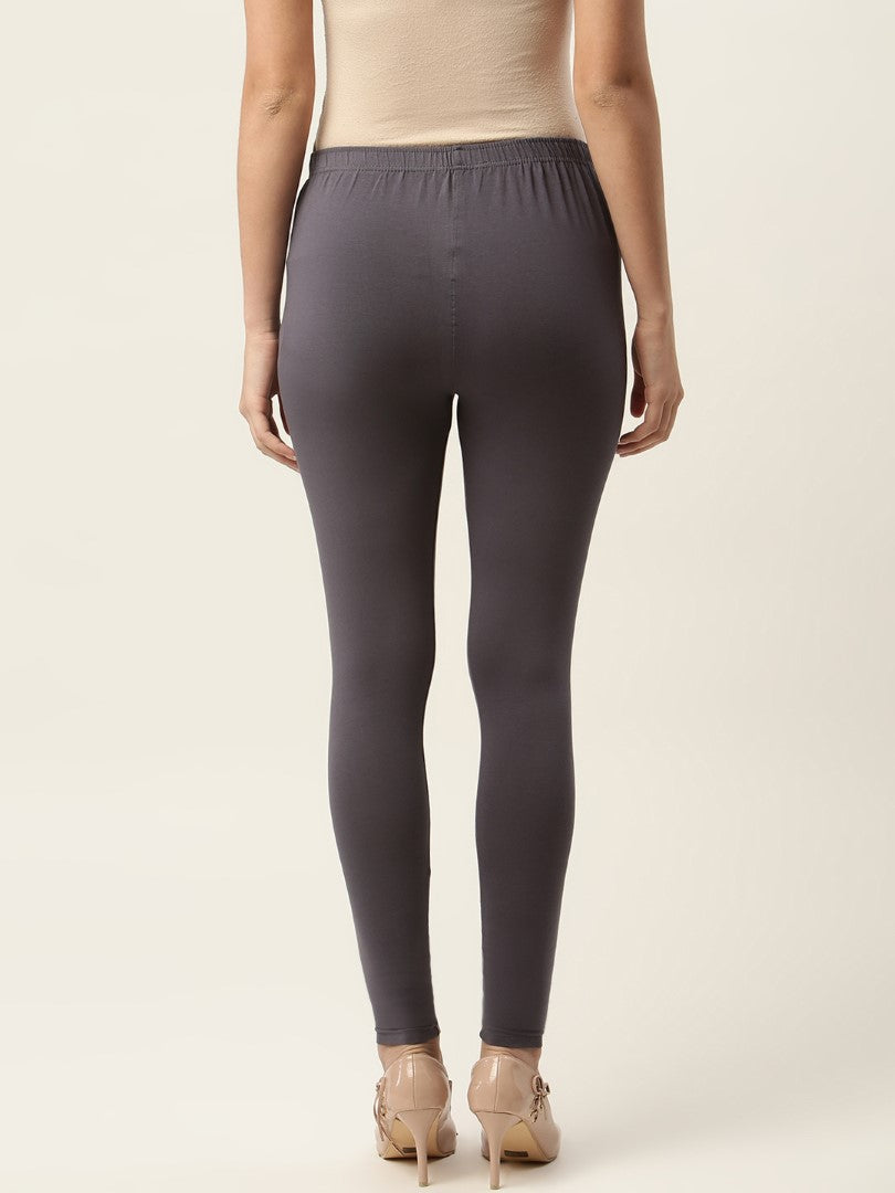 Women Charcoal Ankle-Length Leggings