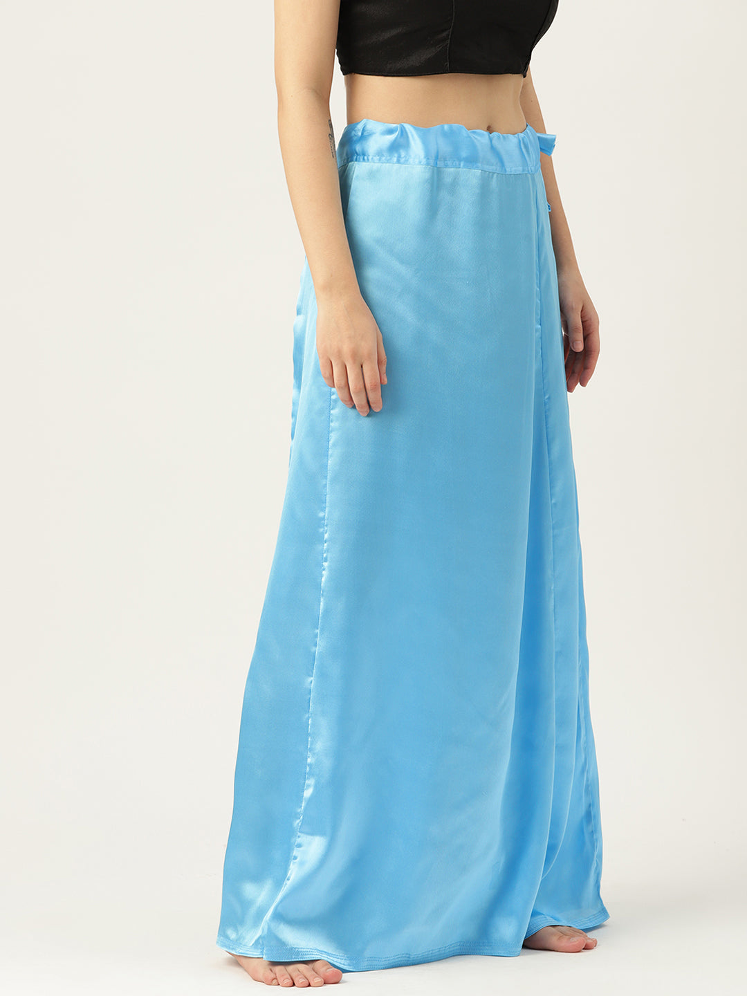 Women Saree Petticoat / Flared Shaper - Sky Blue
