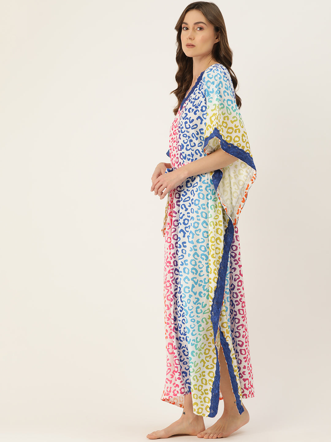 Ms.Lingies Printed Kaftan Babydoll Nighty/Nightwear