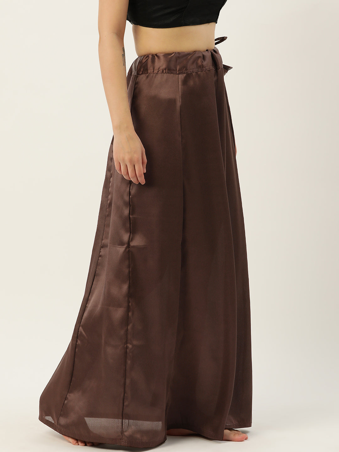 Women Saree Petticoat / Flared Shaper - Brownie