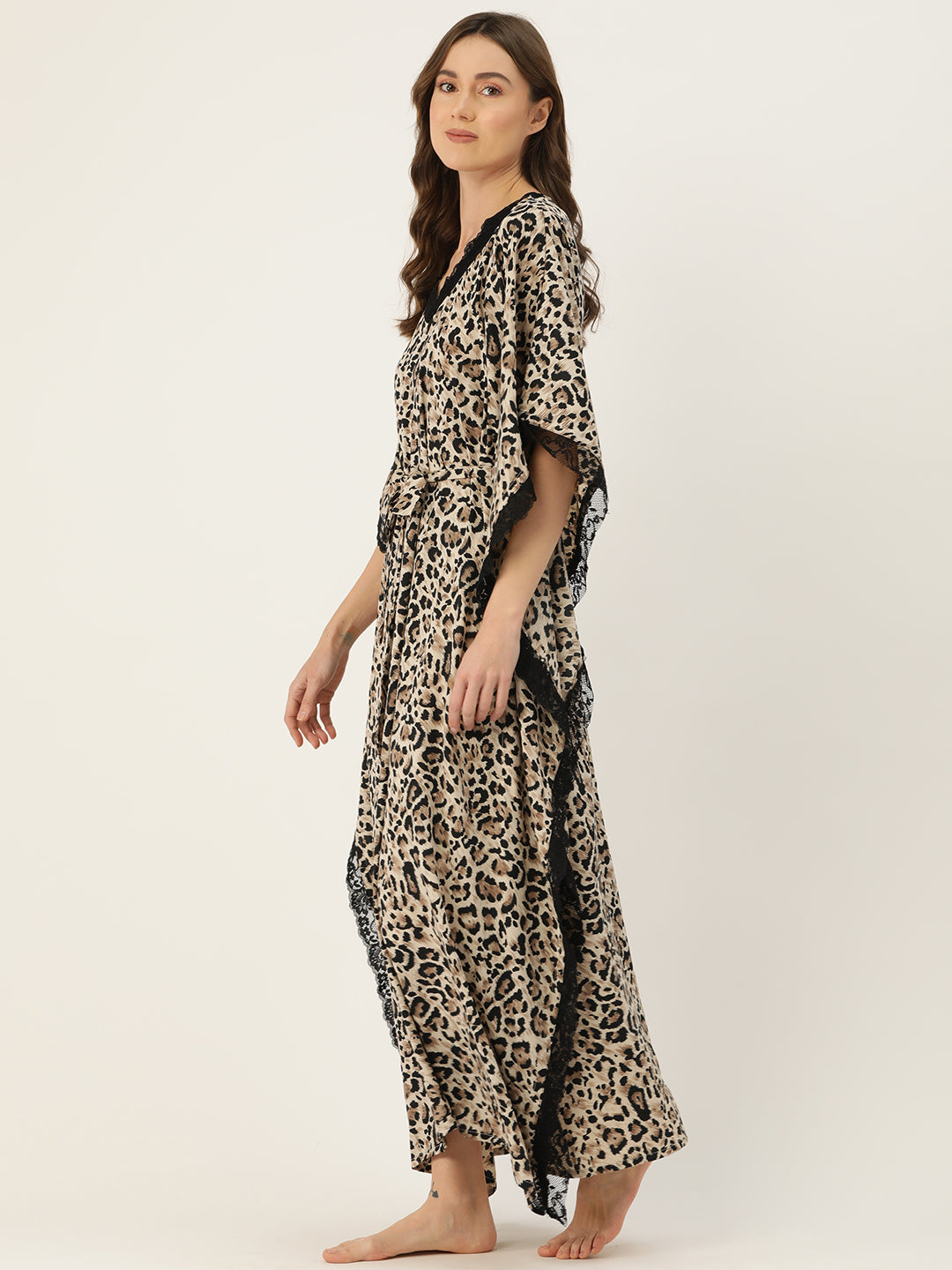 Ms.Lingies Printed Kaftan Babydoll Nighty/Nightwear