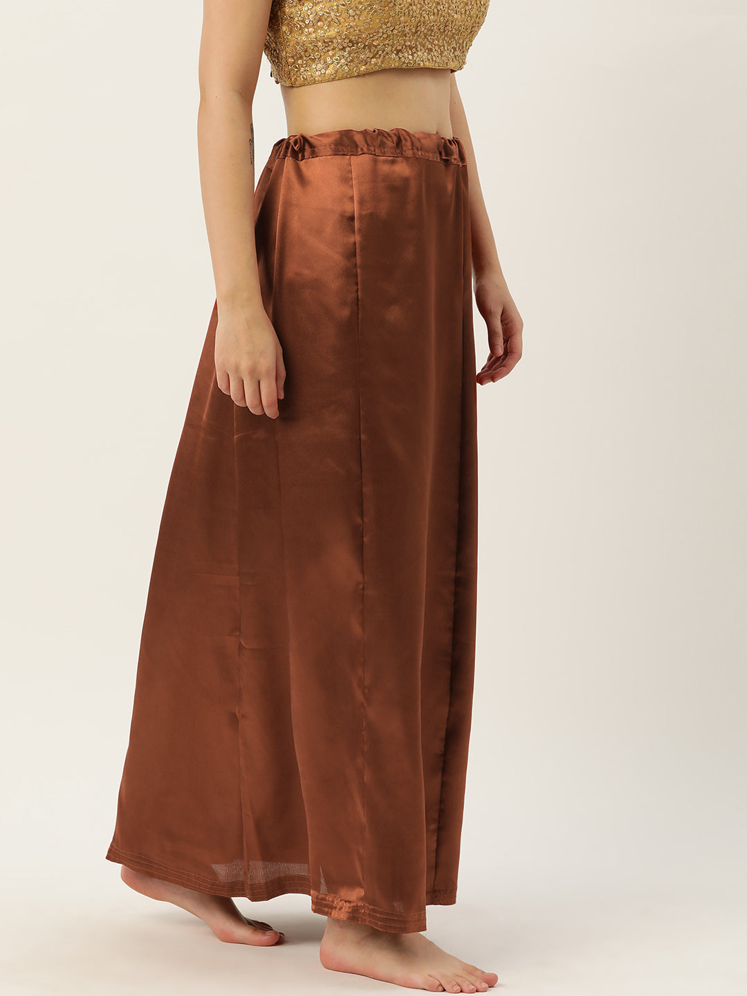 Women Saree Petticoat / Flared Shaper - Copper