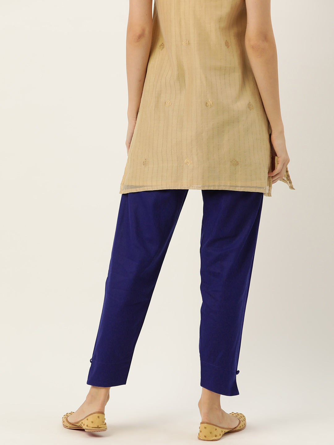 Women Pure Cotton Kurti Pant - Royal Blue