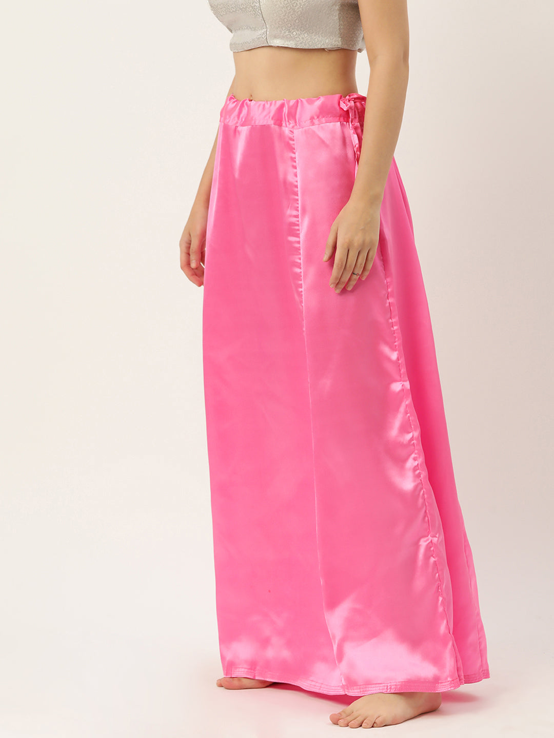 Women Saree Petticoat / Flared Shaper - Baby Pink