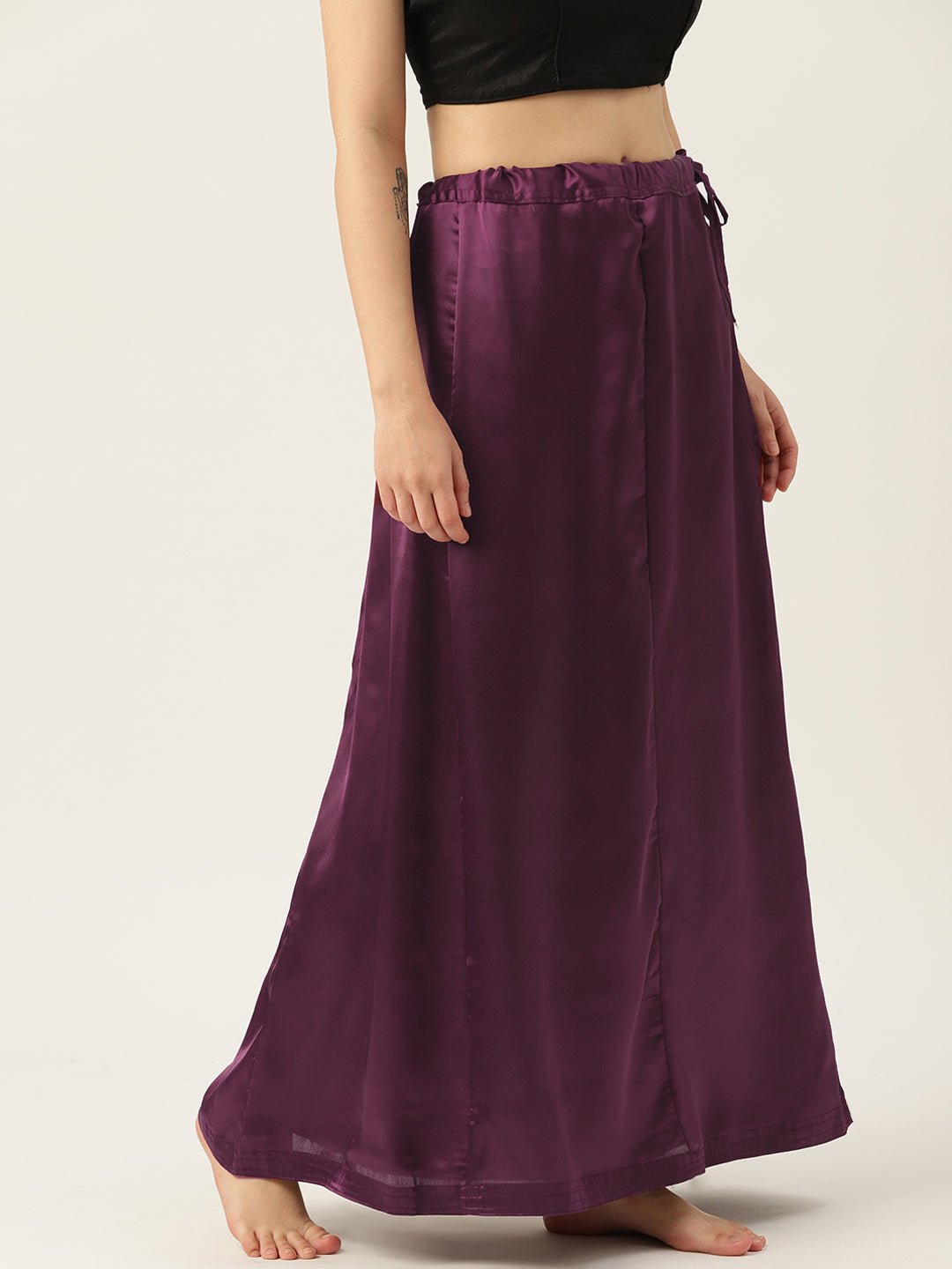 Women Saree Petticoat / Flared Shaper - Wine