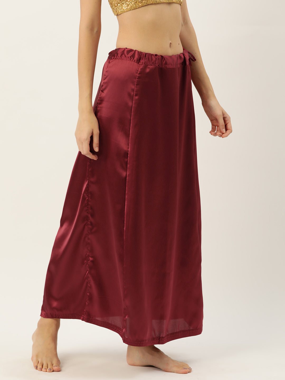 Women Saree Petticoat / Flared Shaper - Maroon