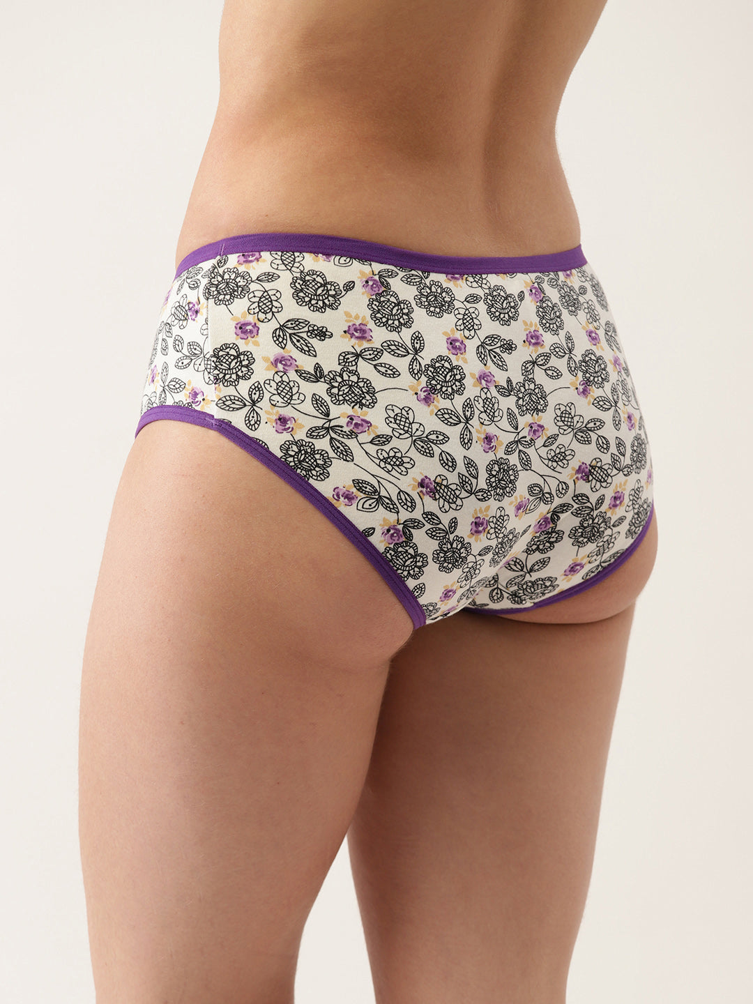 Floral Printed Hipster Briefs