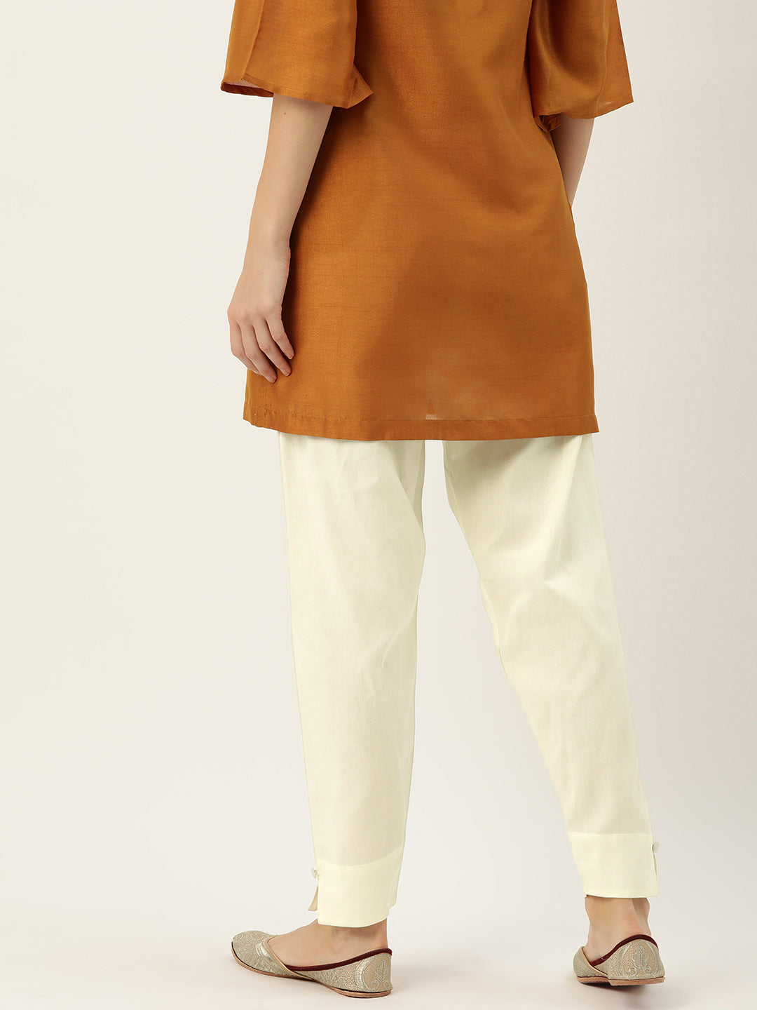 Women Pure Cotton Kurti Pant - Skin