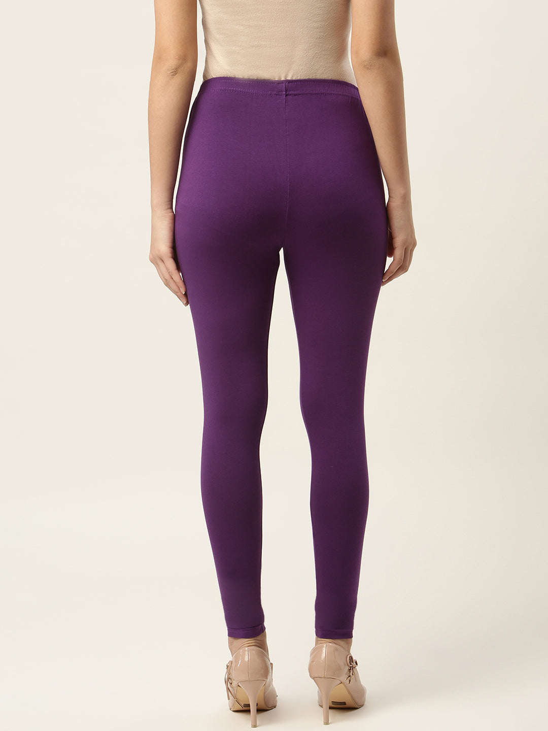 Women Purple Ankle-Length Leggings