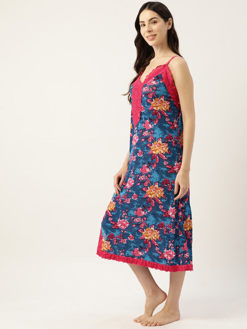 Floral Print Nightwear/nighty