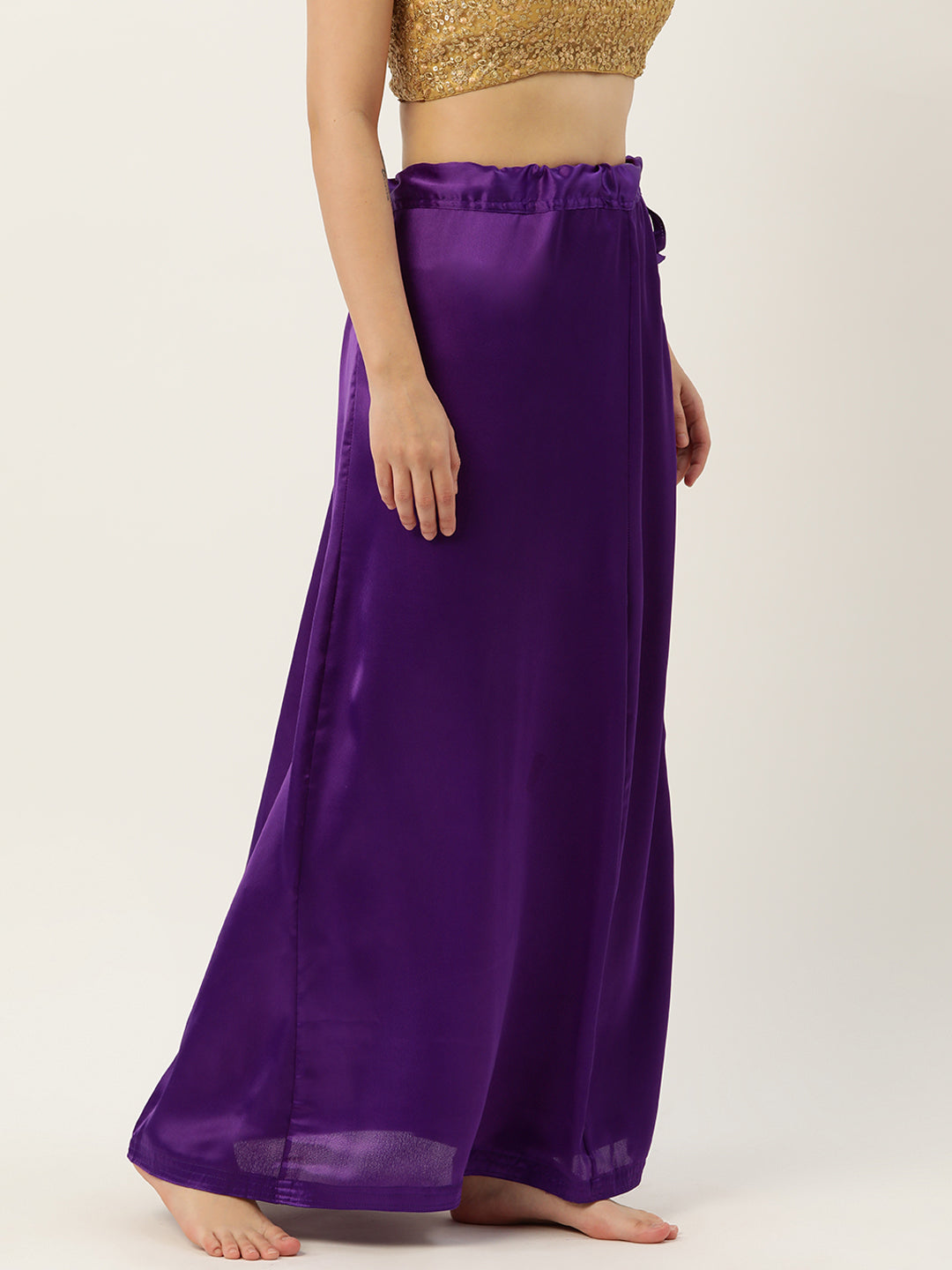 Women Saree Petticoat / Flared Shaper - Violet