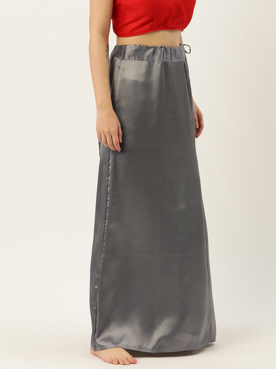 Women Saree Petticoat / Flared Shaper - Steel Grey