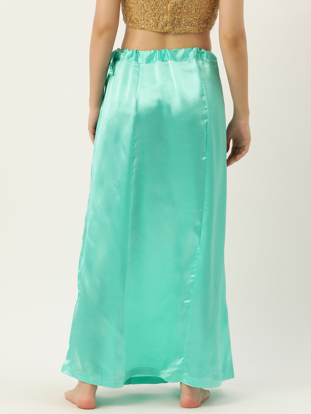 Women Saree Petticoat / Flared Shaper - Sea Green
