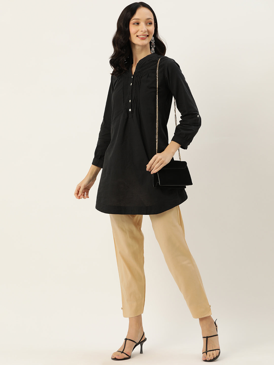 Women Pure Cotton Kurti Pant - Apricot