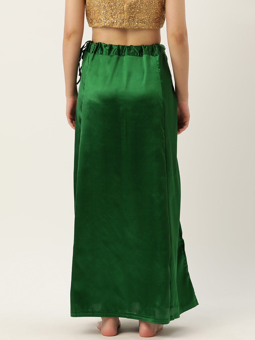 Women Saree Petticoat / Flared Shaper - Green