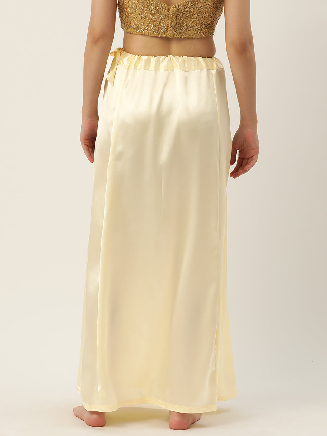 Women Saree Petticoat / Flared Shaper - Cream