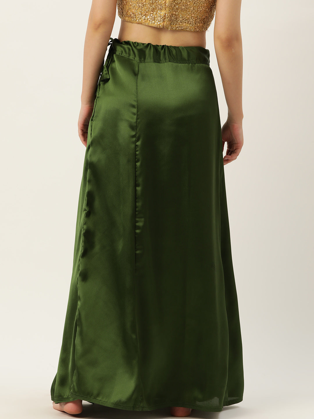 Women Saree Petticoat / Flared Shaper - Mehandi