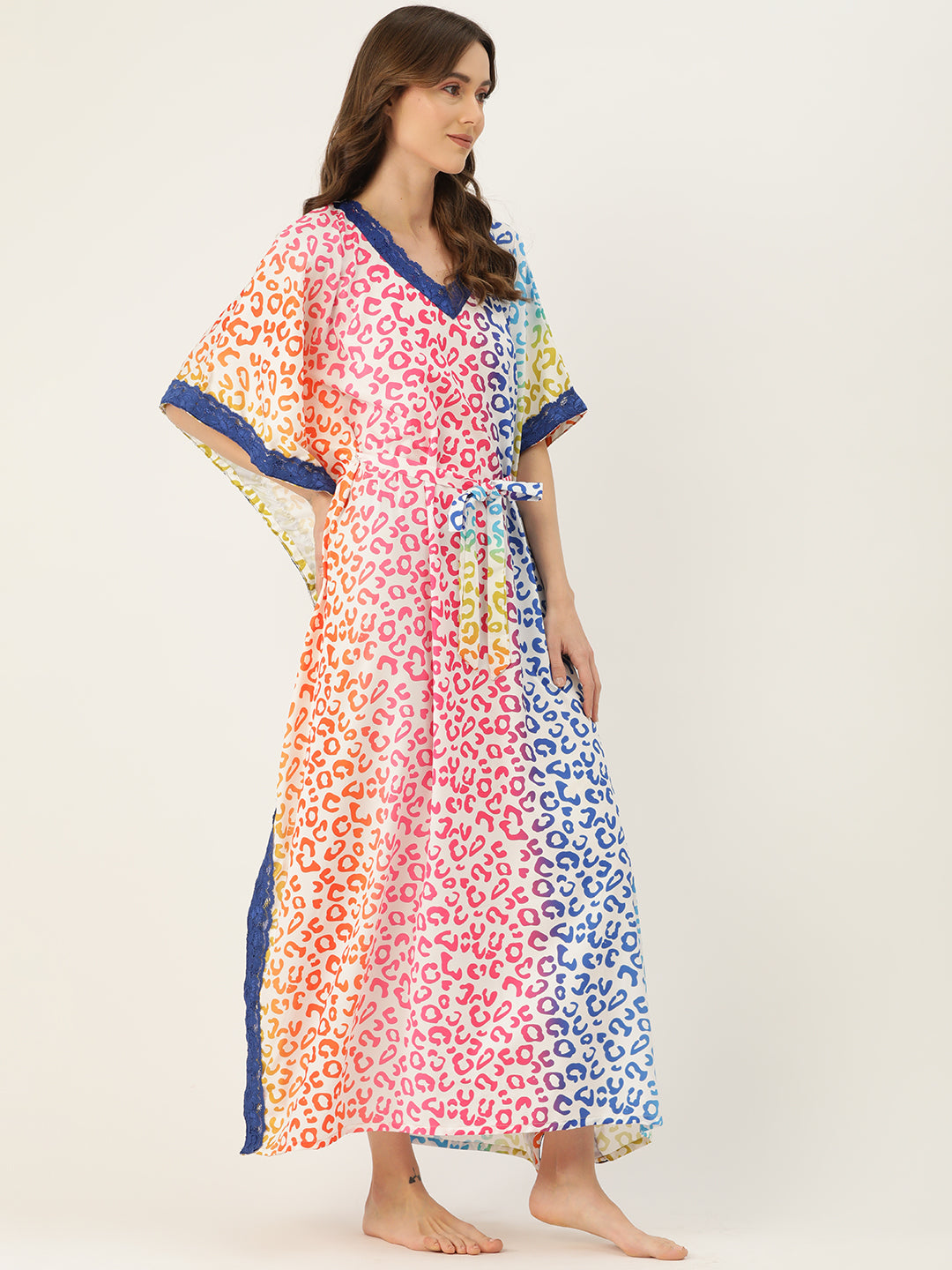 Ms.Lingies Printed Kaftan Babydoll Nighty/Nightwear