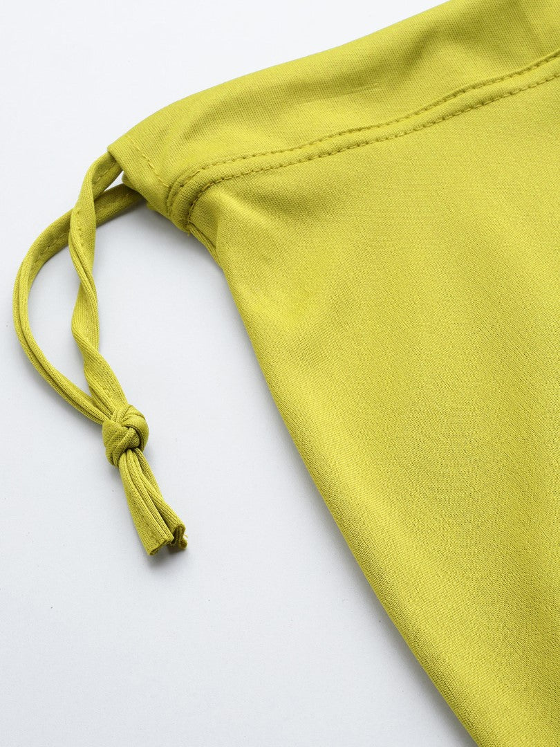 Women Light Mehandi Solid Saree Shapewear