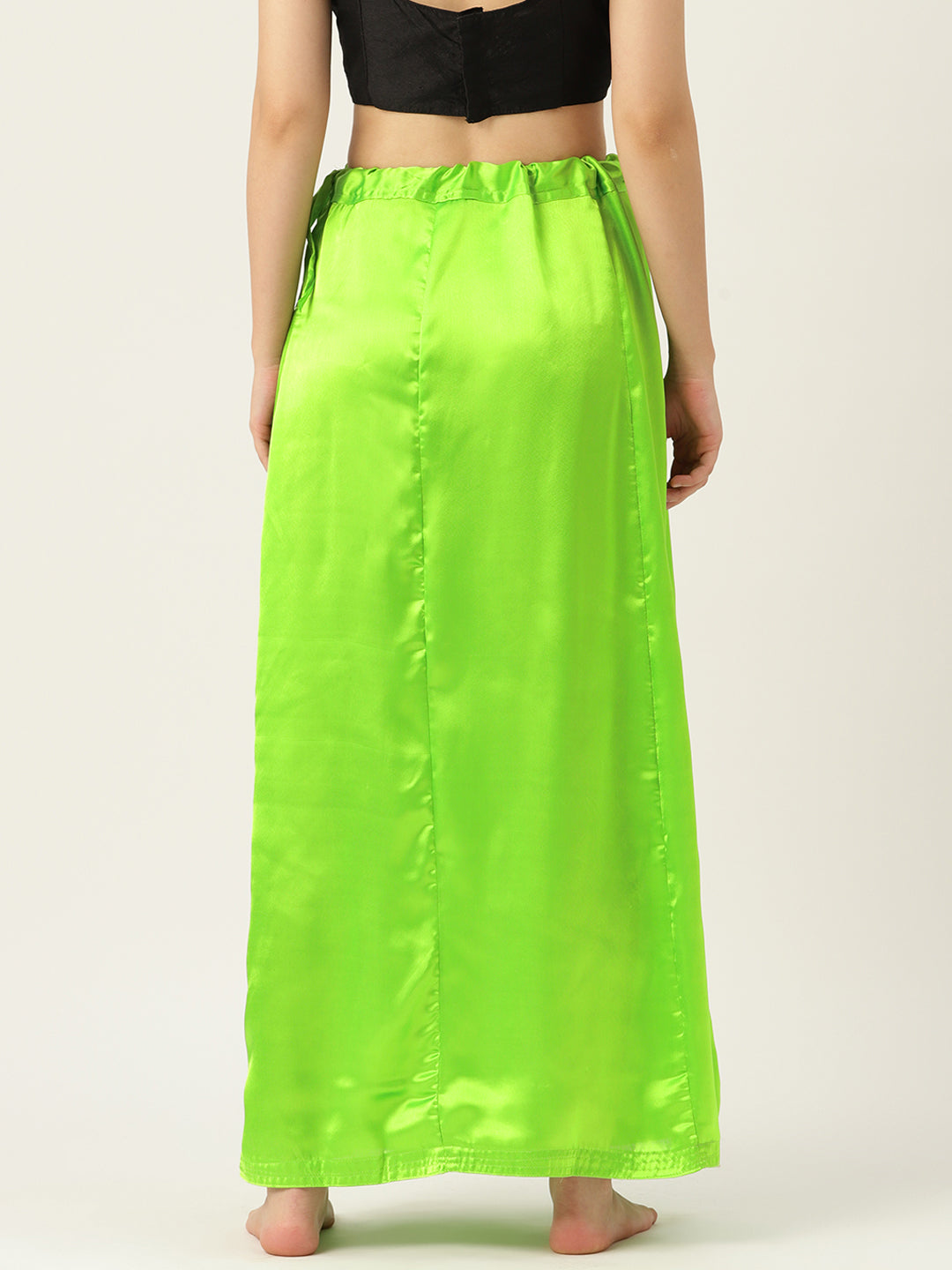 Women Saree Petticoat / Flared Shaper - Parrot Green