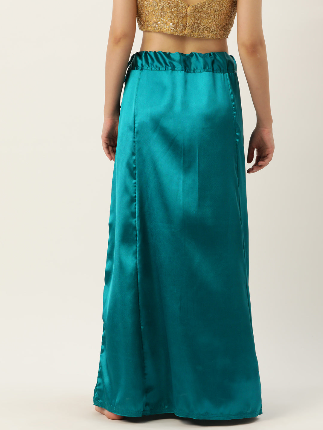 Women Saree Petticoat / Flared Shaper - Rama Blue