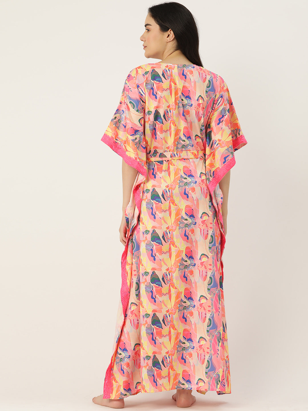 Ms.Lingies Printed Kaftan Babydoll Nighty/Nightwear