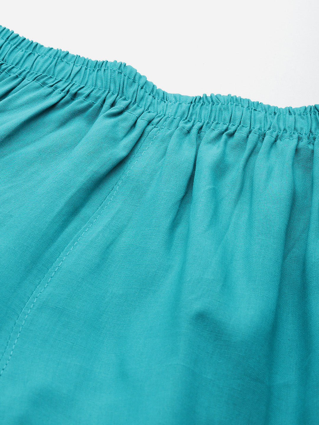 Women Pure Cotton Kurti Pant - Peacock Green