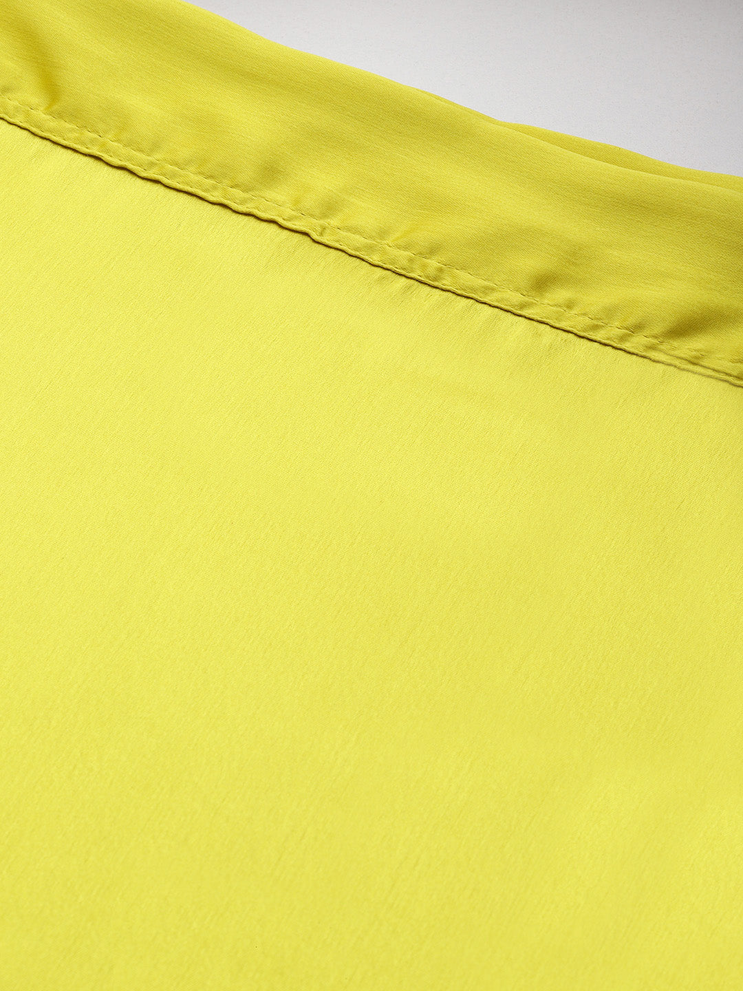 Women Saree Petticoat / Flared Shaper - Yellow Green