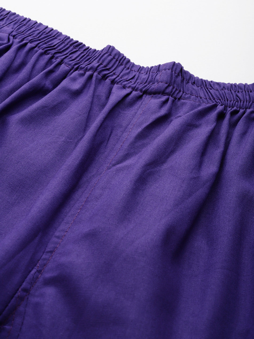 Women Pure Cotton Kurti Pant - Violet