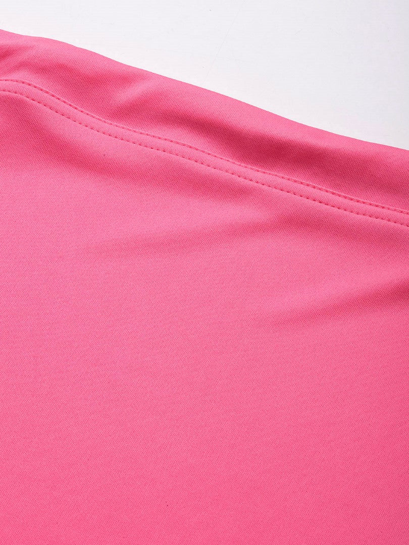 Women Pink Solid Saree Shapewear