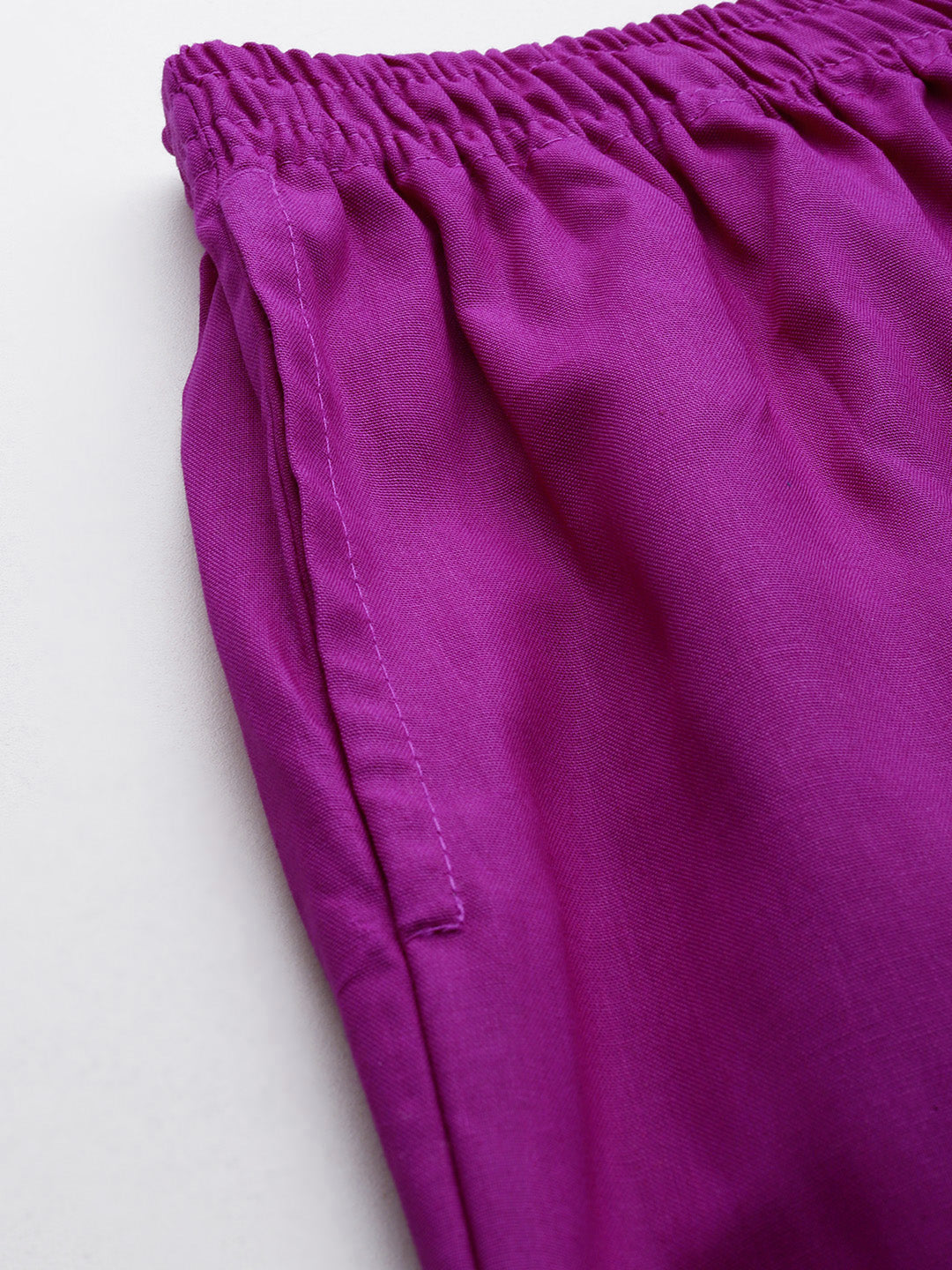 Women Pure Cotton Kurti Pant - Purple