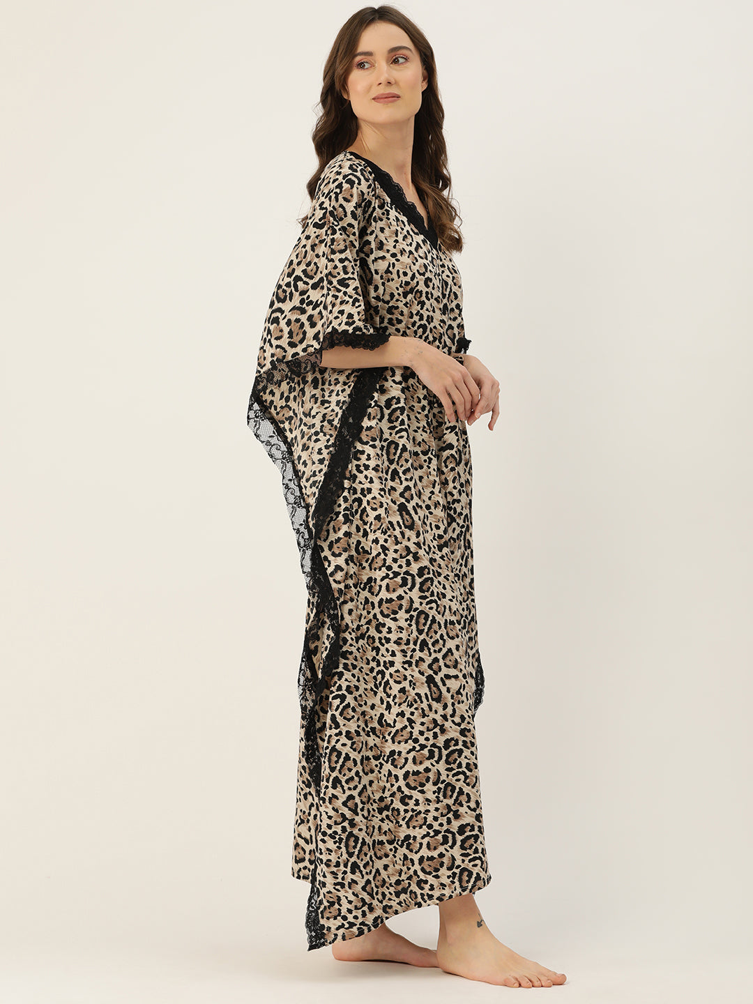 Ms.Lingies Printed Kaftan Babydoll Nighty/Nightwear